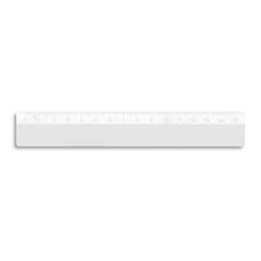 Vue Règle PS 15 cm - William de couleur blanc| Krokrodeal