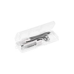 Vue Set de géométrie dans un étui en PP - Geom de couleur blanc| Krokrodeal