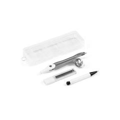 Vue Set de géométrie dans un étui en PP - Geom de couleur blanc| Krokrodeal