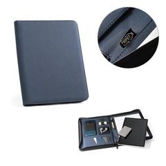 Vue générale Porte documents A4 en 300D 100% rPET avec fermeture éclair - Emerge folder | Krokrodeal