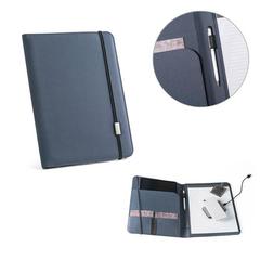 Vue générale Porte documents A4 en 300D 100% rPET avec fermeture élastique - Emerge folder ii | Krokrodeal