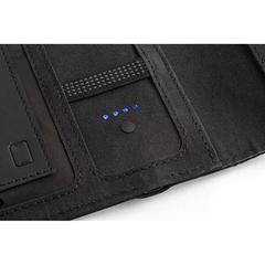 Vue Porte documents A5 en 300D 100% rPET avec chargeur sans fil - Emerge a5 folder de couleur noir| Krokrodeal