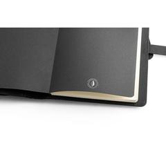 Vue Porte documents A5 en 300D 100% rPET avec chargeur sans fil - Emerge a5 folder de couleur noir| Krokrodeal