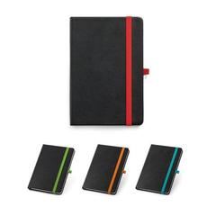 Vue générale Bloc notes A5 en PU avec pages lignées - Roth | Krokrodeal