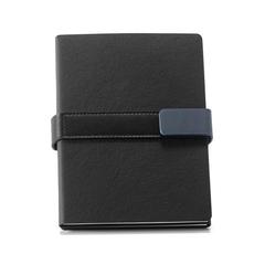 Vue Carnet A5 en polypropylène - Dynamic notebook de couleur bleu| Krokrodeal