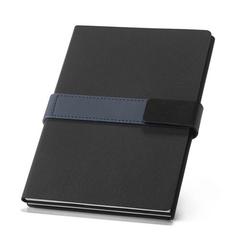 Vue Carnet A5 en polypropylène - Dynamic notebook de couleur bleu| Krokrodeal