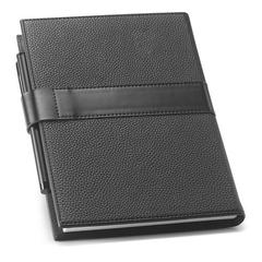 Vue Bloc notes A5 avec pages lignées, unies et pointillées - Empire notebook de couleur noir| Krokrodeal