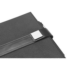 Vue Bloc notes A5 avec pages lignées, unies et pointillées - Empire notebook de couleur noir| Krokrodeal
