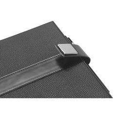 Vue Bloc notes A5 avec pages lignées, unies et pointillées - Empire notebook de couleur noir| Krokrodeal