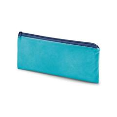 Vue Trousse à crayons zippée en non-tissé - Colorit de couleur bleu| Krokrodeal