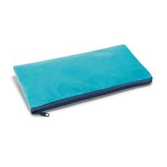 Vue Trousse à crayons zippée en non-tissé - Colorit de couleur bleu| Krokrodeal