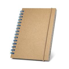 Vue Bloc notes à spirales - Marlowe de couleur bleu| Krokrodeal
