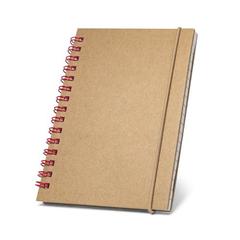 Vue Bloc notes à spirales - Marlowe de couleur rouge| Krokrodeal