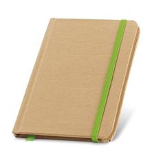 Vue Bloc-notes de poche avec pages en papier - Flaubert de couleur vert| Krokrodeal