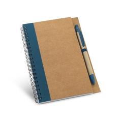Vue Bloc-notes B6 avec pages non lignées - Asimov de couleur bleu| Krokrodeal