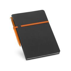 Vue Bloc-notes A5 - Dumas de couleur orange| Krokrodeal