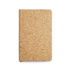 Vue Bloc notes A5 en liège avec pages non-lignées de couleur ivoire - Adams a5 de couleur beige| Krokrodeal