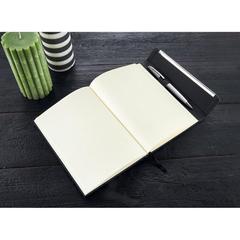 Vue générale Bloc-notes A5 en PU avec fermeture magnétique - Lispector | Krokrodeal