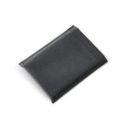 Vue Bloc-notes A5 en PU avec pages non lignées de couleur ivoire - Shakespeare de couleur noir| Krokrodeal