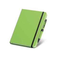 Vue générale Coffret stylo à bille et bloc-notes A5 - Shaw | Krokrodeal