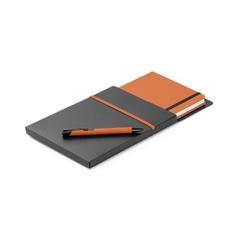 Vue générale Coffret stylo à bille et bloc-notes A5 - Shaw | Krokrodeal