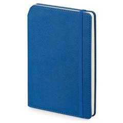 Vue Bloc-notes A5 en PU avec pages lignées - Moriah de couleur bleu| Krokrodeal