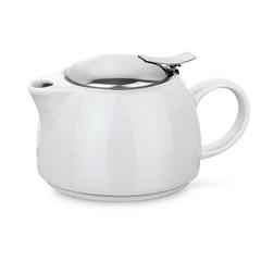 Vue Set à thé 2 en 1 en porcelaine - Cole de couleur blanc| Krokrodeal