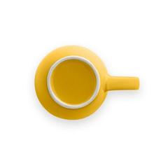 Vue Mug en céramique 370 mL - Cinander de couleur jaune| Krokrodeal