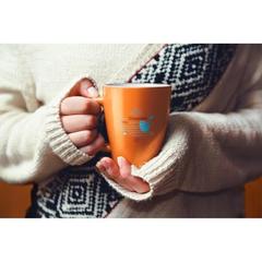 Vue Mug en céramique 370 mL - Cinander de couleur orange| Krokrodeal