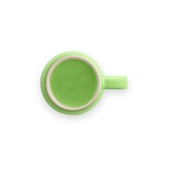 Vue Mug en céramique 370 mL - Comander de couleur vert| Krokrodeal