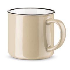 Vue Mug en céramique 340 ml - Vernon de couleur beige| Krokrodeal
