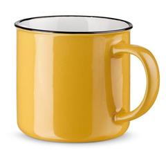 Vue Mug en céramique 340 ml - Vernon de couleur jaune| Krokrodeal