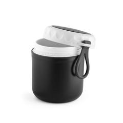 Vue Conteneur thermique en PP 380 mL - Samoura de couleur noir| Krokrodeal