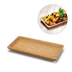 Vue générale Plateau en bambou - Mustard | Krokrodeal