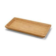 Vue Plateau en bambou - Mustard de couleur beige| Krokrodeal
