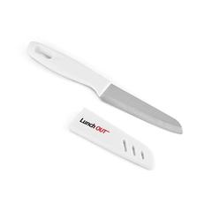 Vue Couteau en acier inoxydable et PP - Mikus de couleur blanc| Krokrodeal