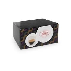 Vue Set à café en verre isotherme avec 2 verres - Expresso de couleur translucide| Krokrodeal