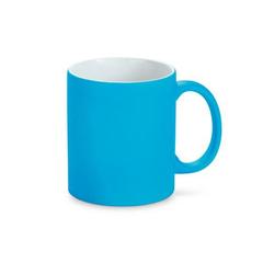 Vue Tasse en céramique avec finition néon 350 mL - Lynch de couleur bleu| Krokrodeal