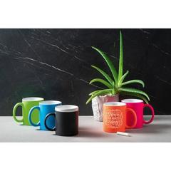 Vue générale Tasse en céramique avec finition néon 350 mL - Lynch | Krokrodeal