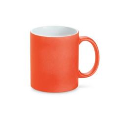 Vue Tasse en céramique avec finition néon 350 mL - Lynch de couleur orange| Krokrodeal