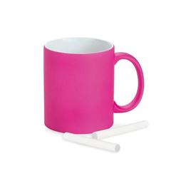 Vue Tasse en céramique avec finition néon 350 mL - Lynch de couleur rose| Krokrodeal