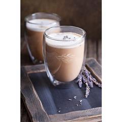 Vue générale Set de 2 tasses en verre isotherme - Machiato | Krokrodeal