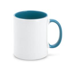 Vue Tasse en céramique idéale pour la sublimation - Mocha de couleur bleu| Krokrodeal