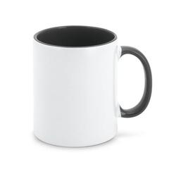 Vue Tasse en céramique idéale pour la sublimation - Mocha de couleur noir| Krokrodeal
