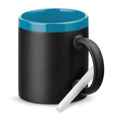 Vue Mug en céramique 360 mL - Chalkie de couleur bleu| Krokrodeal