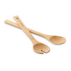 Vue Set de 2 couverts à salade - Salvy de couleur beige| Krokrodeal
