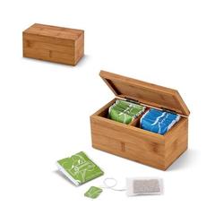Vue générale Boîte à thé en bambou - Burdock | Krokrodeal