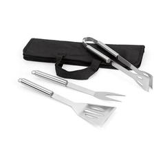 Vue Set de barbecue de 3 pièces en acier inoxydable - Soares de couleur noir| Krokrodeal