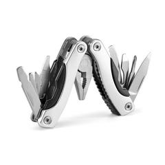 Vue Mini pince multi-fonctions pliable en acier inoxydable et aluminium - Dunito de couleur gris| Krokrodeal