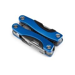 Vue Mini pince multi-fonctions pliable en acier inoxydable et aluminium - Dunito de couleur bleu| Krokrodeal